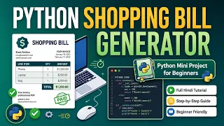 Shopping Bill Generator in Python Python Mini Project Step-by-Step Tutorial