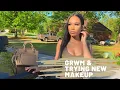 GRWM TRYING NEW MAKEUP MATTE LONG LASTING MAKEUP Briana Monique