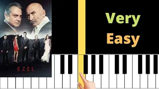UNUTULMAYAN DİZİ MÜZİĞİ EZEL EYSAN Very Easy Piano Tutorial 