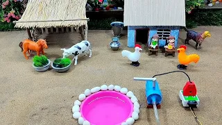 Science project mini water hand pump making mini tractor video 