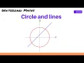 Intersection of a circle and a line