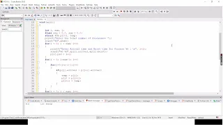 First Come First Served FCFS Scheduling Algorithm Code in C