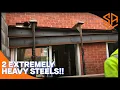 HOW TO INSTALL 2 HUGE RSJ STEEL BEAMS EXTENSION BUILD PART 8