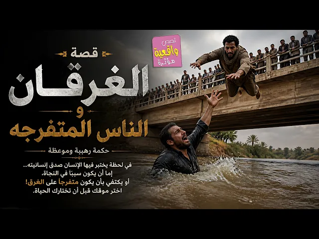 ⁣قصة الغرقان والناس المتفرجه - حكمة رهيبة وموعظة