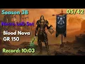 Necro LoD Blood Nova GR 150 Rank 2 NA 150s - Season 38 Diablo 3