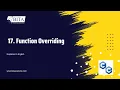 Method overriding with virtual function in c Function Overriding in C C Tutorial For Beginners