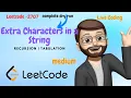2707 Extra Characters in a String Recursion Tabulation Leetcode Detailed Explanation
