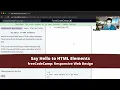 Say Hello to HTML Elements Basic HTML and HTML5 - freeCodeCamp tutorial