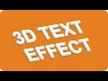 HTML5 CSS3 Tutorial 3D Text Effect using only HTML CSS Best UX Design