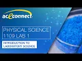 Physical Science 1109 Lab 1 Introduction to Laboratory Science