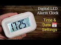 Digital Clock Time Date Settings How To Set Digital Clock with Alarm Temperature