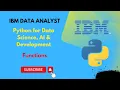 Functions Python for Data Science AI Development IBM Data Analyst