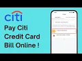 How to Pay Your Citi Credit Card Bill Online