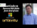 LeetCode 19 Remove Nth Node From End of List Python
