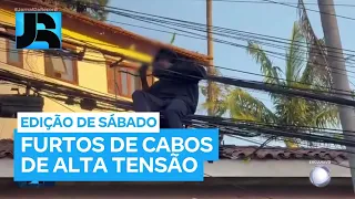 Exclusivo: flagrante mostra tentativa de furto de cabos de alta tensão em São Paulo