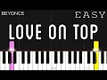 Beyonce - Love On Top EASY Piano Tutorial