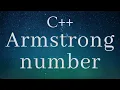 Armstrong number Algorithm and Code C