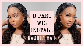 How To Install U Part Wig Natural Wig Ft Nadula Hair