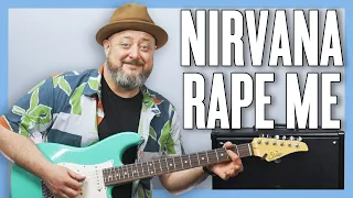 nirvana rape me guitar lesson tutorial