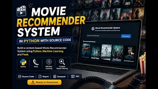Movie Recommender System in Python using Flask Machine Learning Project with Source Code