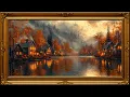Lagu Cozy Fall Ambience with Music | 4K Fall Frame TV Art Screensaver | Relaxing Autumn Cottage Painting