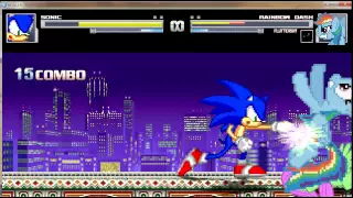 MUGEN SONIC ME VS RAINBOW DASH AND FULTTERSHI  MUGEN SONIC ME VS RAINBOW DASH AND FULTTERSHI