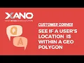 Check if a user s location is within a defined area geo polygon