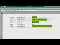 Excel How to Create Progress Bars in 1 minutes