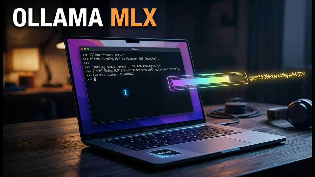 Ollama Mac MLX is here - 2X faster t/s for Apple silicon Mac/Macbook/Mac Mini (benchmarked)  - Mac AI Tutorial Video Thumbnail