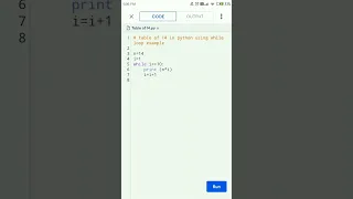table of 14 in python using while loop example
