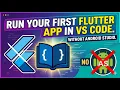 How to run first flutter app in vs code without android studio