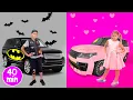 Download Lagu Cinq enfants jouent et chantent le défi rose contre noir comptines francais