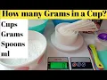How many grams in 1 cup Cup to gram conversion Grams ml Tablespoons Baking Conversion chart