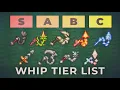 All Whip Tier List Comparison - Terraria 1 4 4 9