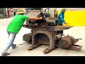 Download Lagu Amazing Restoration Transforms a Giant Rusty and Damaged Wood Processing Machine to Like New