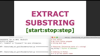 Python Basics Extract Substrings
