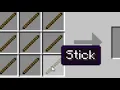 Get stick bugged but with actual minecraft sticks