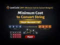 LeetCode 2977 Minimum Cost to Convert String II Floyd - Warshall DP