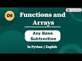Any Base Subtraction Module Basics of programming In English Python - 8