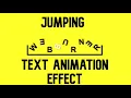 Jumping Text Animation Effect Using HTML CSS WEB BURNER
