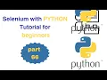 066 Conftest py File and Pytest Fixtures Scope Web Automation Selenium Python