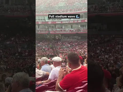 Stadium wave was awesome! Cincinnati reds take the win against the pirates!