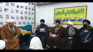 قصيدة في حق المرجع السيد الخوئي (ق س) السيد عدنان الموسوي ملتقى الخطباء في  براني السيد الخوئي (ق س)