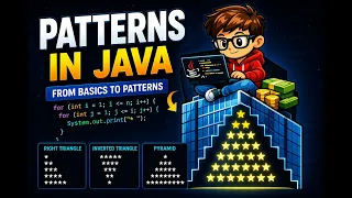 Java Pattern Programs - Complete Guide to Star Patterns Beginner Friendly DAY 6 part1