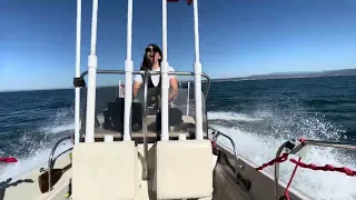 TOO FAST!!! 🤣 #ourladydefiant #Boats #Bostonwhaler