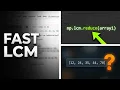 Python Numpy Lowest Common Multiple LCM Function