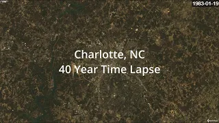 Charlotte NC 40 Year Time Lapse