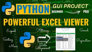 BUILD AMAZING PYTHON EXCEL VIEWER APP TKINTER TTKBOOTSTRAP OPENPYXL GUI PROJECT TUTORIAL