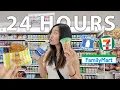 Eating ONLY Convenience Store Food in JAPAN for 24 HOURS