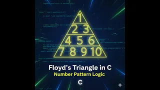 Floyd s Triangle in C Number Pattern Program in C Logic Explained with Output